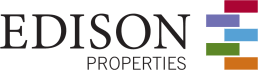 a green background with the words hudson properties on it
