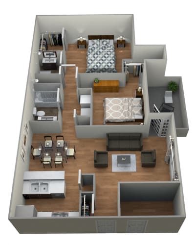 Floor Plan  Red Oak Unit