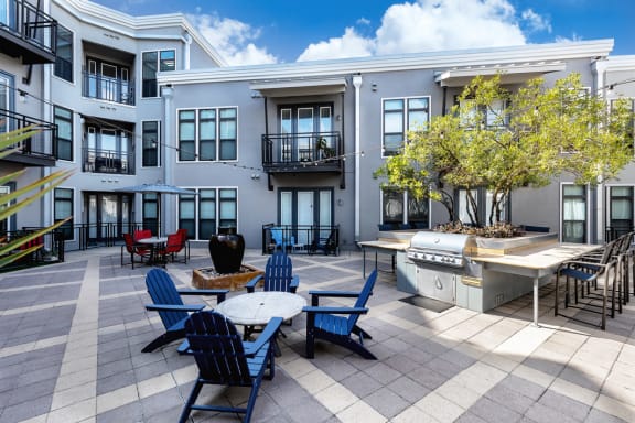 5th Street Commons Courtyard with Grill Station