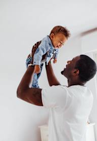 Man Playing With His Kid at Zoe Lofts, Los Angeles