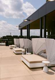 Patio with seating at The Mitchell , Atlanta, GA