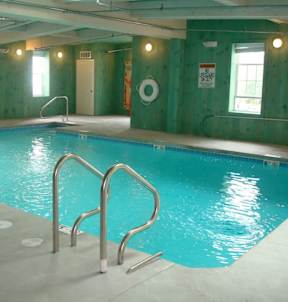 Indoor swimming pool at Emerson Shoe Lofts Apartments, Rockland, MA 02370