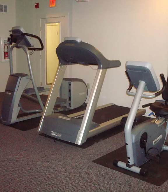 Workout Room at Emerson Shoe Lofts Apartments, Rockland, Massachusetts