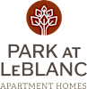 A logo for Park at Leblanc Apartment Homes.