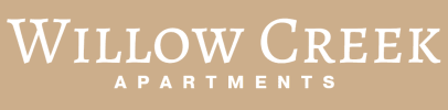 Willow Creek Apartments logo featuring the brand name in clear, bold lettering.