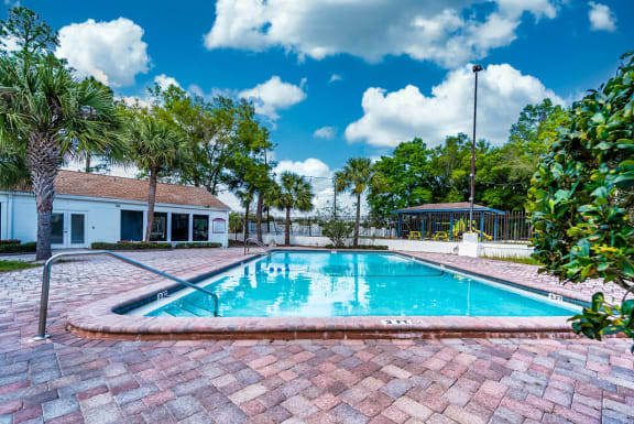 Blue Cool Pool at Red Bay Apartment Complex, Jacksonville, Florida