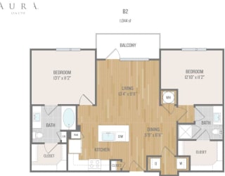 Centric One90 Apartments B2 Floor Plan