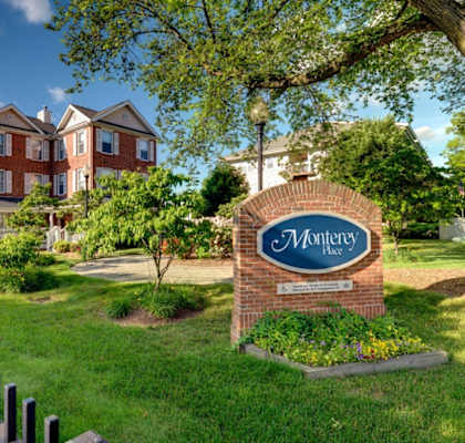 the preserve at mulberry park apartments entrance sign  at Monterey Place, New Haven, CT