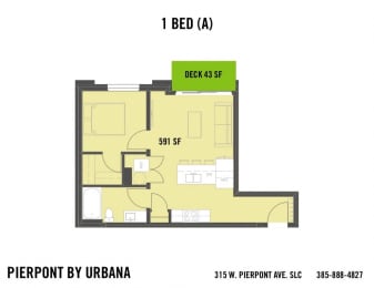  Floor Plan 1 BED (A)
