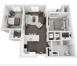  Floor Plan Building 14 - 2 Bedrooms