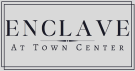 the enclave at town center logo with the word enclave at downtown center