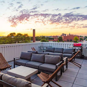 Rooftop Patio at Rowat Lofts, Des Moines, 50309