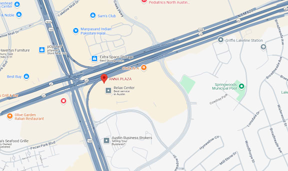 A map shows a location marked "ANNA PLAZA" near a highway intersection.