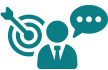 an illustration of a person talking on a cell phone