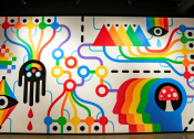 Thumbnail 6 of 14 - Bright and Colorful Wall Mural