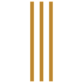 Three vertical bars of equal height with a black background.