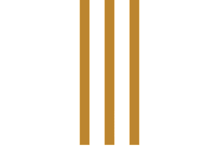 Three vertical bars of equal height with a black background.