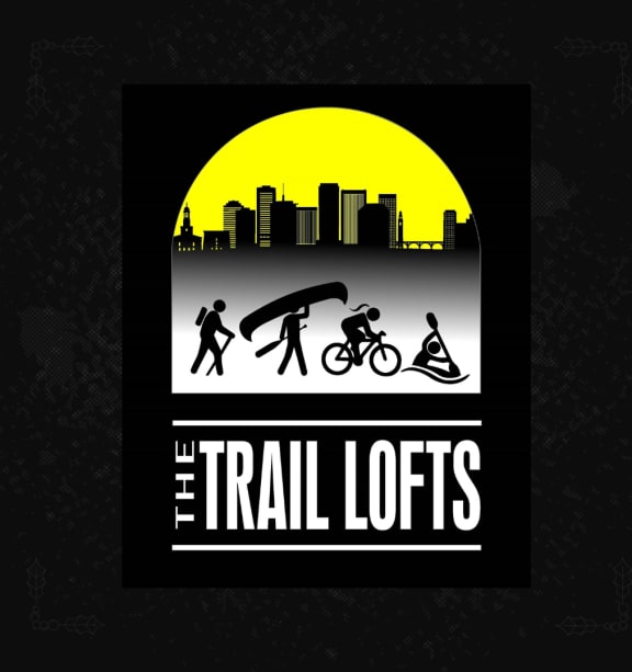 a logo for the trail lotts cycling and biking community