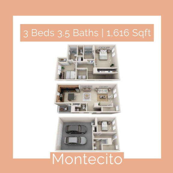 A Montecito apartment at Croix Townhomes, Henderson