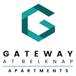 A logo for Gateway at Belknap Apartments is displayed.