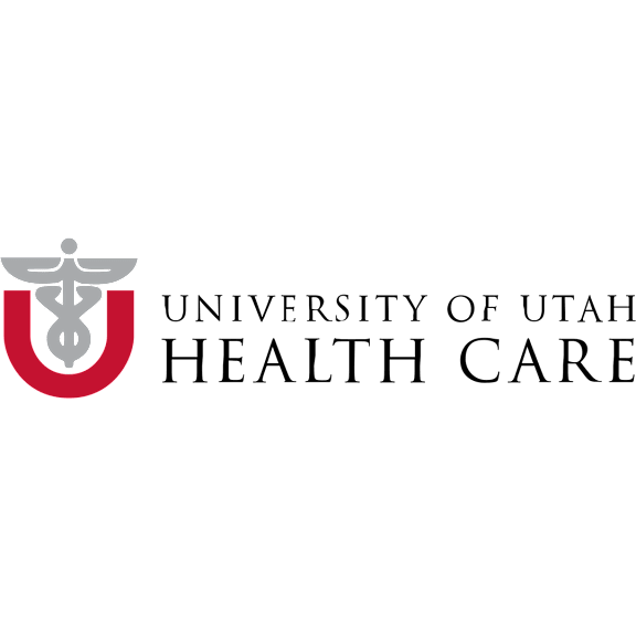 A medical logo with a red circle and a white figure in the center.