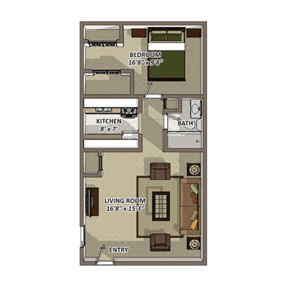 The Ranch Floor Plan at Hyde Park Townhomes, Chester
