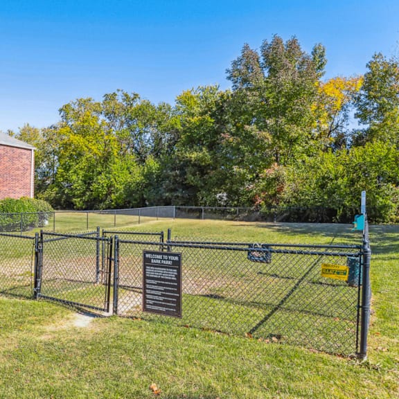 the gate to the dog park is closed