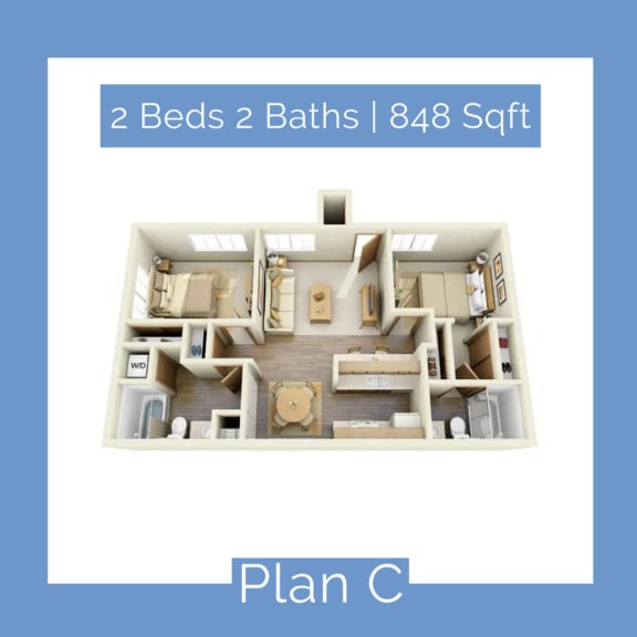 The Country Club at The Meadows in Las Vegas, Nevada  offers 1 and 2 bedroom apartments!