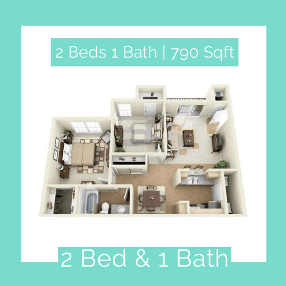 Creekside Apartments In Dallas, TX offers spacious 1 and 2 Bedroom Apartments!