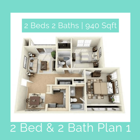 Creekside Apartments In Dallas, TX offers spacious 1 and 2 Bedroom Apartments!