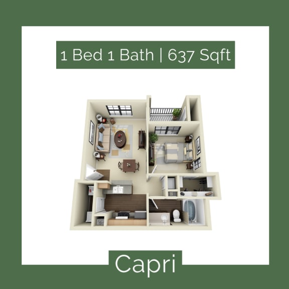 Capri at Mission at La Villita Apartments in Irving, TX offers 1, 2 & 3 bedroom apartment homes with appliances.