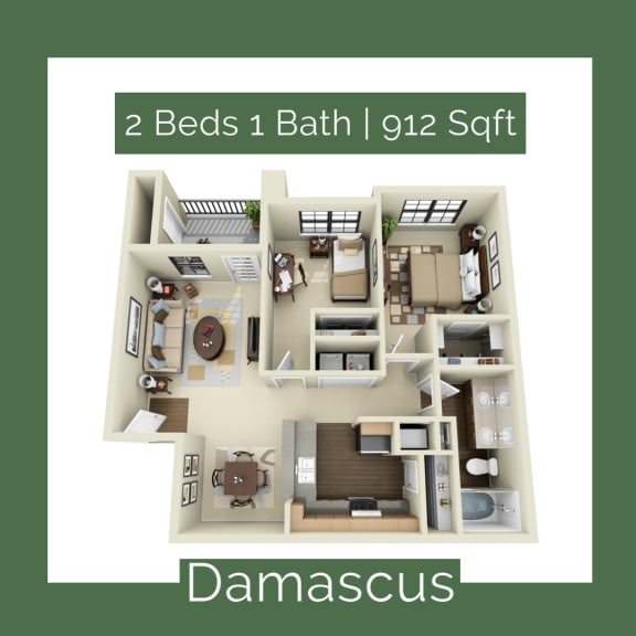 Damascus at Mission at La Villita Apartments in Irving, TX offers 1, 2 & 3 bedroom apartment homes with appliances.