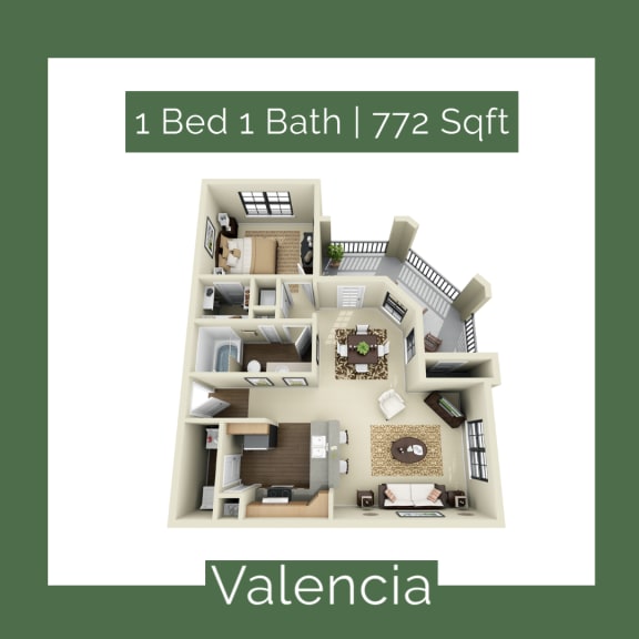 Valencia at Mission at La Villita Apartments in Irving, TX offers 1, 2 & 3 bedroom apartment homes with appliances.