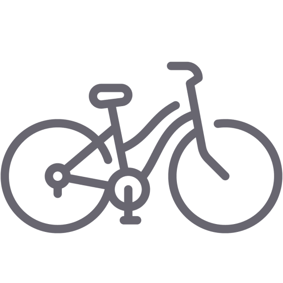 bicycle line icon, ecology and bike, bike sign, vector graphics, a linear pattern on