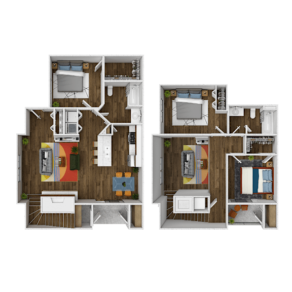 A black and white image of a floor plan of a house.