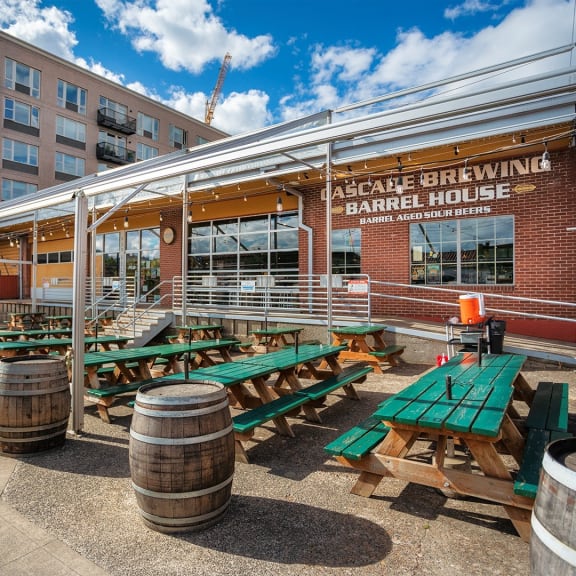 Exterior View of Cascade Brewing in Portland, Oregon