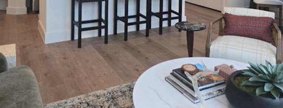 Modern apartment kitchen with open layout at Bluewood Kerrville