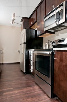 Stainless Steal Appliances in Kitchen of Unit at 2800 Girard