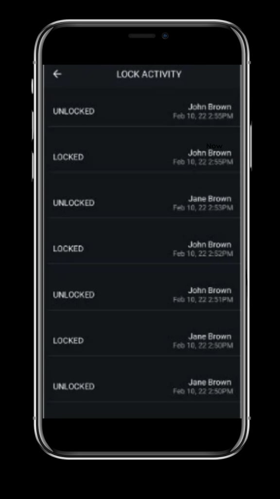 a screenshot of the lock activity screen on an iphone