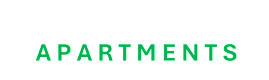The image displays the words "ANDERSON APARTMENTS" in large, green letters.