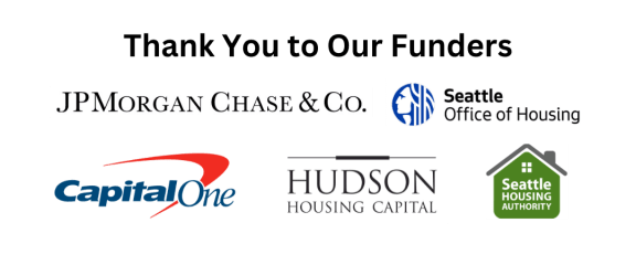 a selection of logos for jp morgan chase & co., seattle office of housing