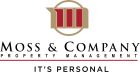 the logo for the moss  company proprietary management program