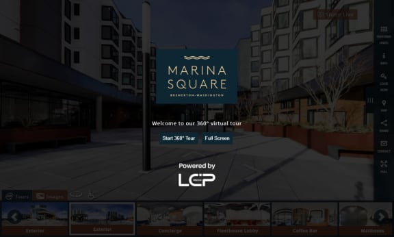 a screenshot of the marina square website