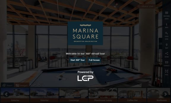 a screenshot of the marina square website