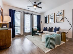 Tapestry at the Realm Apartments in Lewisville, Texas Model Living Room