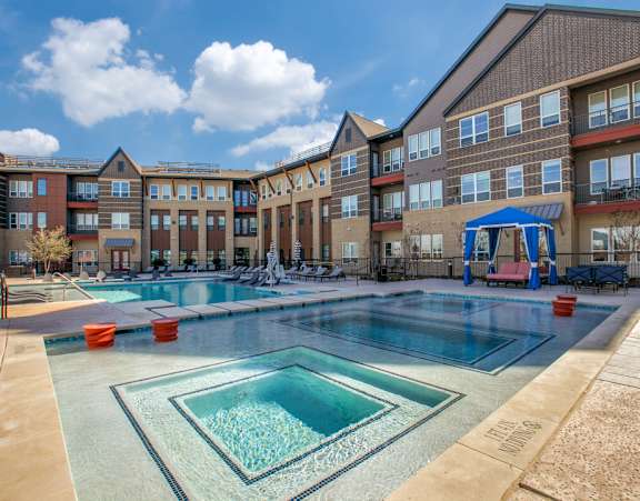 our apartments offer a swimming pool and hot tub for residents
