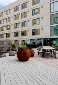 Rooftop Patio at Channel House, Oakland, California