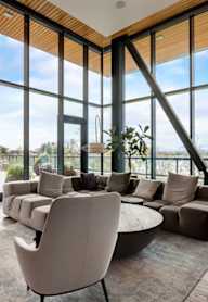 Lounge Area at Channel House, Oakland, California