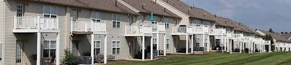 Two bedroom flats with private patios and decks