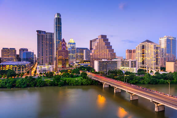 Beautiful View of Downtown Austin, Texas